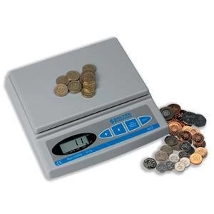 Image of Original Salter Brecknell CC 804 Electronic Coin Counting Scale for All UK Coins