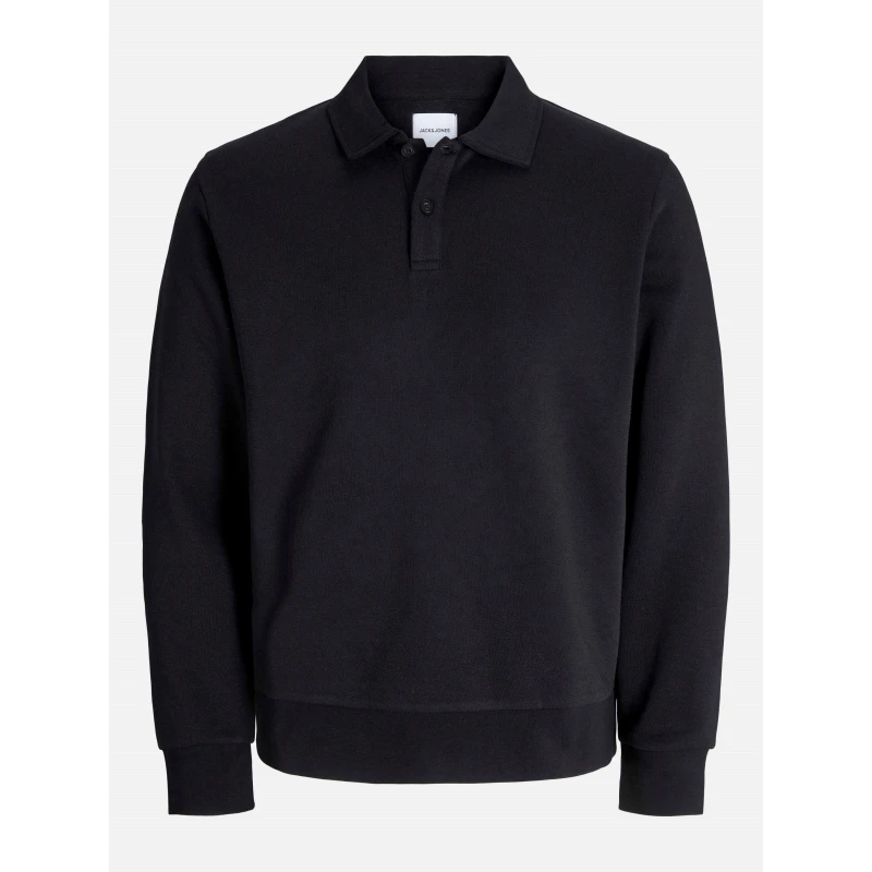 Image of Jack and Jones Bradley Sweat Polo Mens Black male 2XL