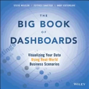 Image of big book of dashboards visualizing your data using real world business scen