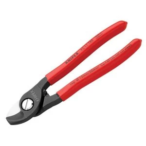 Image of Knipex Cable Shears with Return Spring PVC Grip 160mm (6.1/4in)