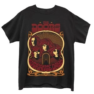 Image of The Doors - Strange Days Vintage Poster Unisex Large T-Shirt - Black