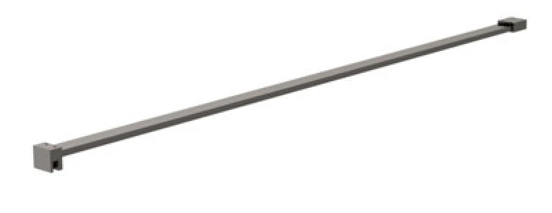 Image of Balterley Wetroom Screen Support Bar use 1950mm High Wetroom Screens Grey Silver