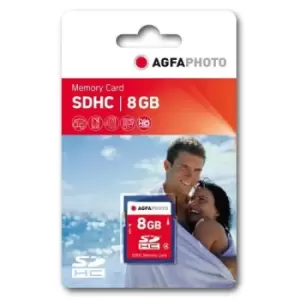 image of AgfaPhoto 8GB SDHC memory card