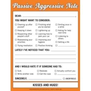 image of Knock Knock Passive-Aggressive Nifty Note