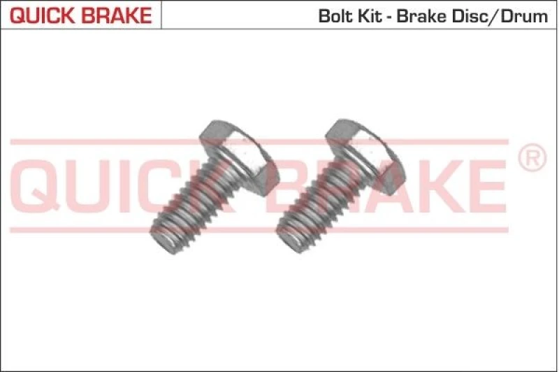 Image of QUICK BRAKE Brake disc screw / bolt QUICK BRAKE 4904K