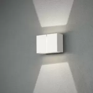 Image of Konstsmide Pavia Outdoor Modern Up Down Wall Light White 4x 3W LED, IP54