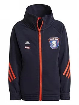 Image of adidas Kids Boys Disney Marvel® Spider-Man Sweatshirt - Navy/Red Size 2-3 Years