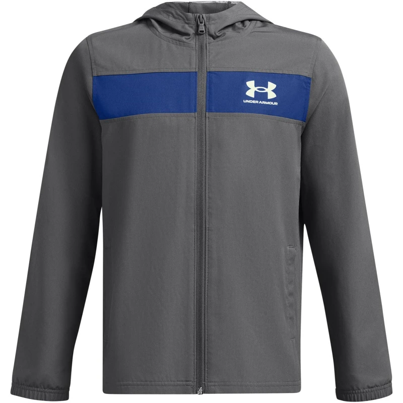 Image of Under Armour Sportstyle Windbreaker - Grey Grey 9 - 10 Years
