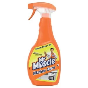 Image of Mr Muscle 5 In 1 Kitchen Cleaner Lemon Scented Trigger Spay For All Kitchen Surfaces 500ml