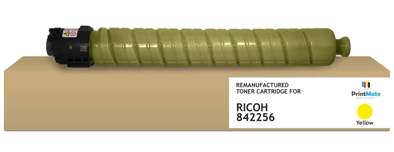 Image of PrintMate RICOH 842256. remanufactured toner. Yellow 19000p