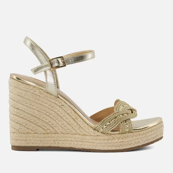 image of Dune Womens Kaspar Espadrille Wedge Sandals - UK 4