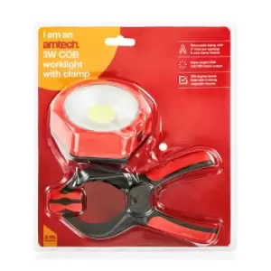 image of Amtech 3W COB LED Worklight With Clamp