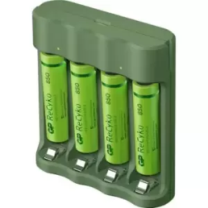 image of GP Batteries Basic-Line 4x ReCyko+ Micro Charger for cylindrical cells NiMH AAA , AA