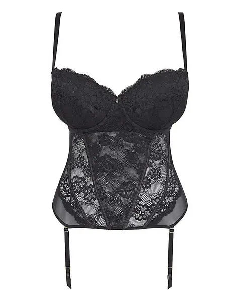 Image of Ann Summers Ann Summers Sexy Lace Basque Black Female 14D/DD IH18606
