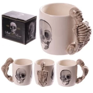 Image of Skeleton Design Shaped Handle Mug