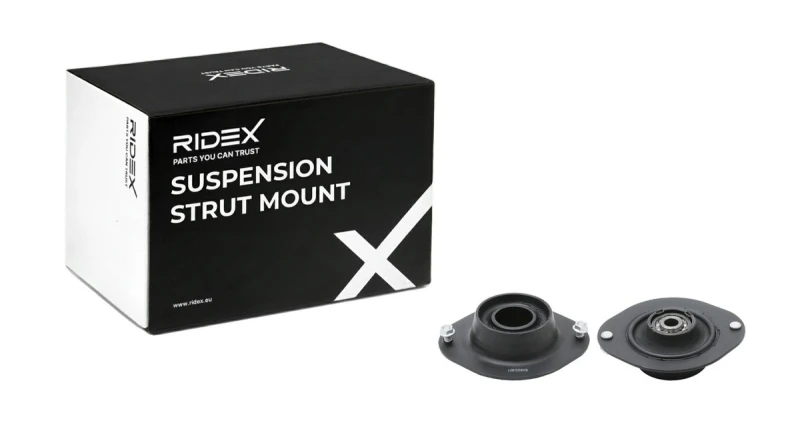 Image of RIDEX 1180S0913 Top strut mount Front Axle, with bearing(s) Suspension Strut Support Bearing (1180)