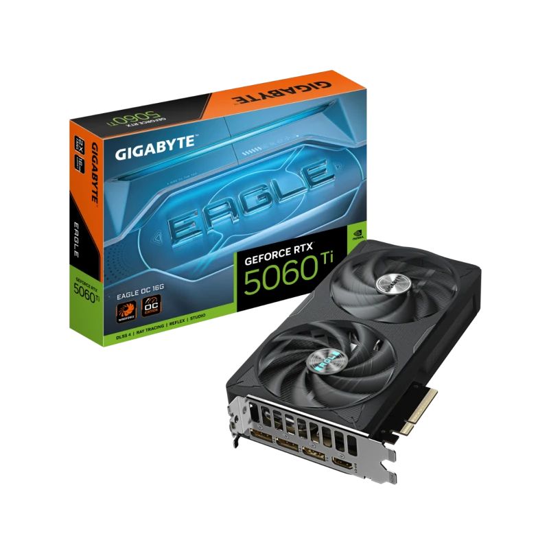 Image of Gigabyte GeForce RTX 5060 Ti EAGLE OC 16GB Graphics Card - GV-N506TEAGLE OC-16GD