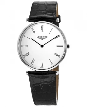 image of Longines La Grande Classique Quartz Leather Strap Mens Watch L4.755.4.11.2 L4.755.4.11.2