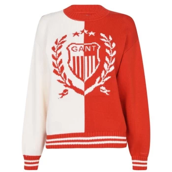 Image of Gant Gant Crest Jumper - Red