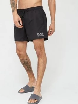 image of Emporio Armani EA7 Core ID Logo Swim Shorts Black Size L Men