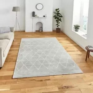 Image of Aurora Think 54238 Grey 120cm x 170cm Rectangle
