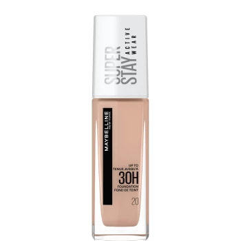 image of Maybelline Superstay Active Wear Full Coverage 30H Liquid Foundation with Hyaluronic Acid 30ml - 20 Cameo