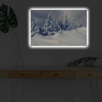 Image of 4570KARDACT - 019 Multicolor Decorative LED Lighted Canvas Painting
