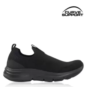 image of Slazenger Curve Support Sock Trainers Ladies - Black