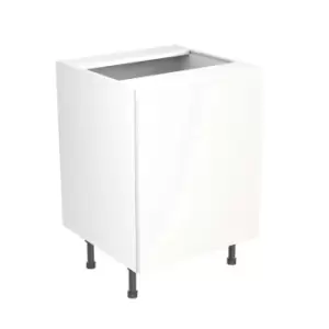 Image of KitchenKIT J-Pull 60cm Base Sink Unit - Gloss White