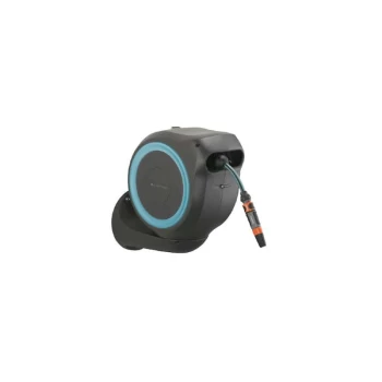Image of Gardena - RollUp M automatic wall-mounted hose reel - 20 m - Blue - 18610-20