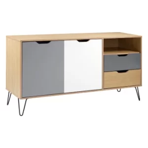 Bergen Sideboard Brown/White/Grey