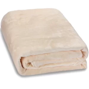Image of Fleece Blanket Beige 240x220cm