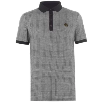 Image of Presidents Club Check Polo Shirt - Grey
