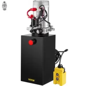 Image of VEVOR 10 Quart Single Acting Hydraulic Pump Dump Trailer hydraulic power unit 10 quart pump single dump trailer pump dump trailer hydraulic pump 12v h