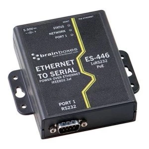 image of Brainboxes ES-446 Fast Ethernet PoE adapter