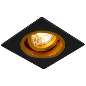 Zumaline Lighting - Zumaline Chuck Square Recessed Downlight, Gold, 1x GU10