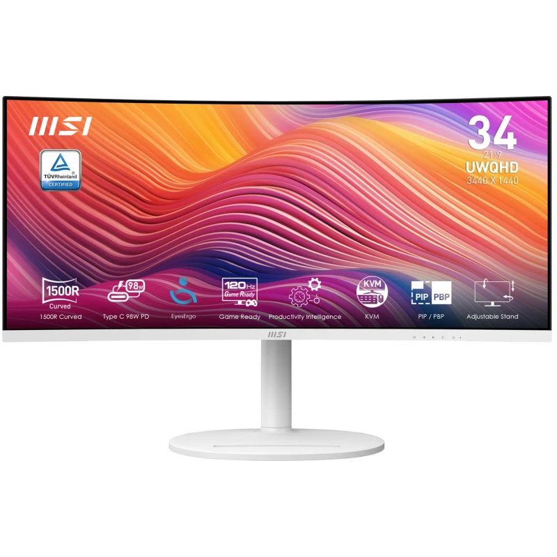 Image of MSI Modern MD342CQPWDE computer monitor 86.4cm (34") 3440 x 1440