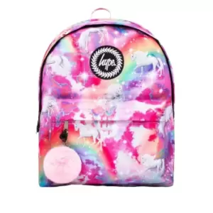 Image of Hype Unicorn Backpack (One Size) (Pink/White)