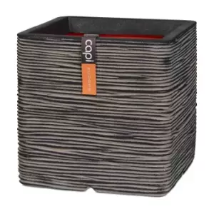Image of Capi Europe Planter square Rib NL 30x30x30 anthracite