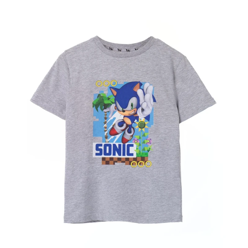 Image of Sonic the Hedgehog Short Sleeved T-Shirt Grey