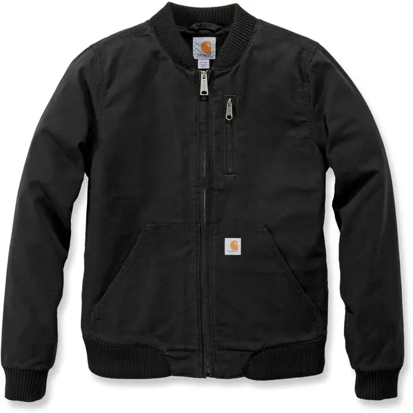Image of Carhartt Crawford Womens Bomber Jacket, black, Size XL