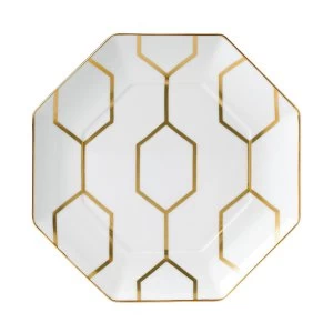 image of Wedgwood Arris Octagonal Side Plate White 23cm White