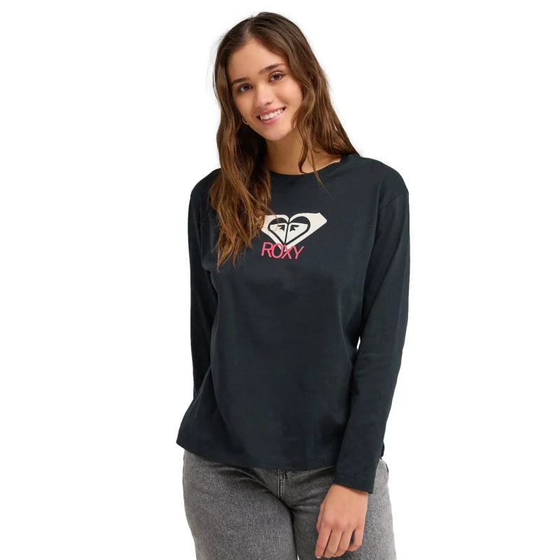 Image of Roxy Womens long sleeve T-Shirt Roxy Hangloose Art Gris Female M