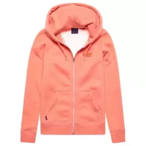 image of Superdry Full Zip Hoodie - Orange