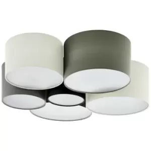 Image of Eglo - Pastore 6 Lamp Cylindrical Ceiling Light White