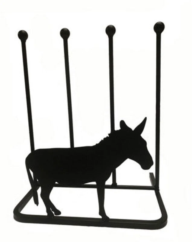 Image of Poppy Forge 2 Pair Boot Rack - Donkey - Steel - L29 X W39 X H48cm - Black