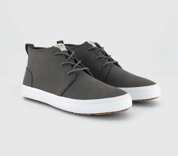Image of TOMS Mens Carlo Mid Terrain Shoes Dark Grey, 9