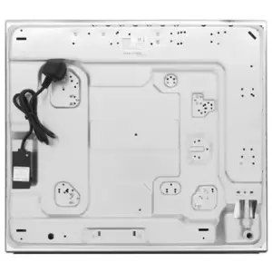 Montpellier MGH61BG 60cm 4 Burner Gas Hob on Black Glass Cast Iron Sup