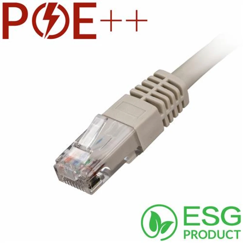 Image of Cablenet Cablenet 0.3m Cat6 RJ45 Grey U/UTP PVC 24AWG Flush Moulded Booted Patch Lead (PK100) 60-1003B