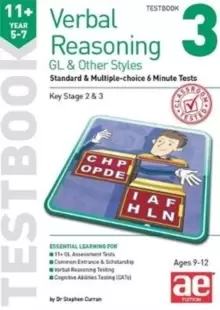 Image of 11+ Verbal Reasoning Year 5-7 GL & Other Styles Testbook 3 : Standard & Multiple-choice 6 Minute Tests